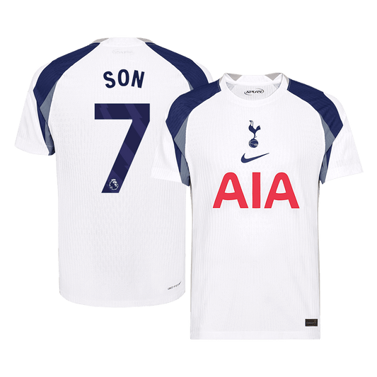 Oryginalna koszulka domowa SON #7 Tottenham Hotspur 2025/26 w kolorze białym