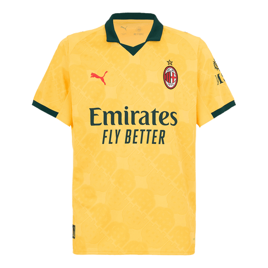 Trzecia wyjazdowa koszulka piłkarska AC Milan 2025/26 żółta