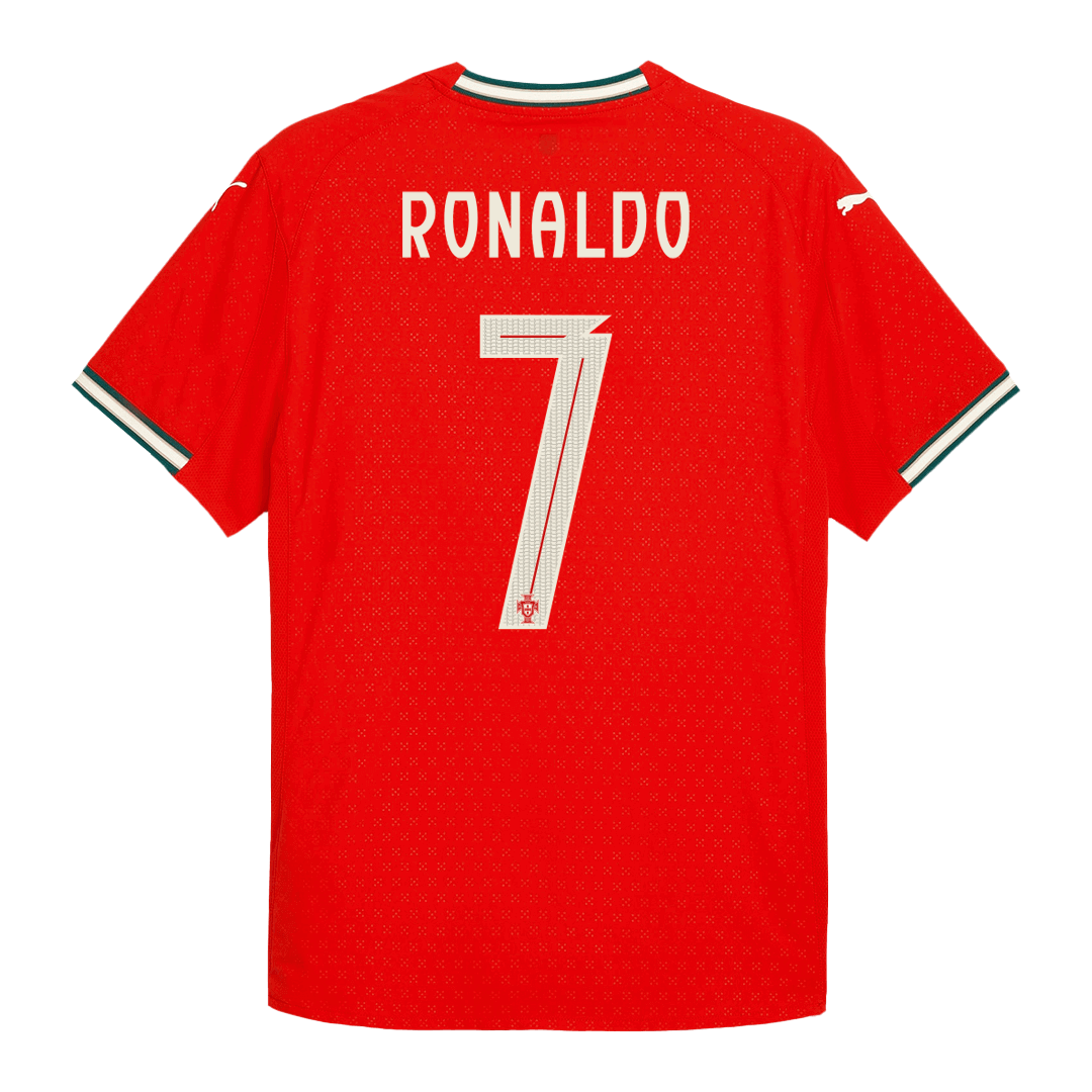 Oryginalna koszulka domowa RONALDO #7 Portugalia 2025 w kolorze czerwonym