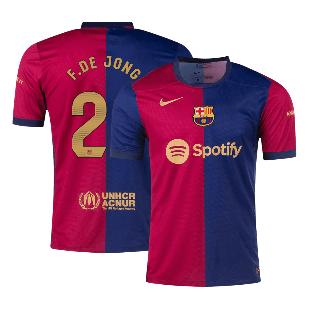 Koszulka piłkarska F.DE JONG #21 Barcelona Home 2024/25