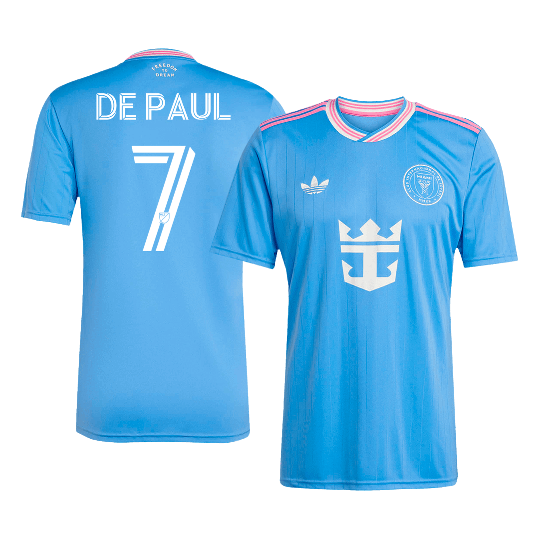 Koszulka wyjazdowa DE PAUL #7 Inter Miami Third 2025, niebieska