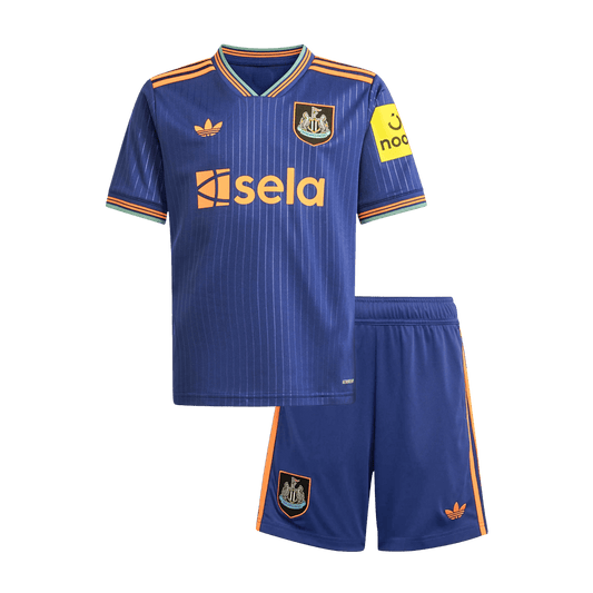Trzeci wyjazdowy strój piłkarski Newcastle United dla dzieci (koszulka + spodenki) 2025/26