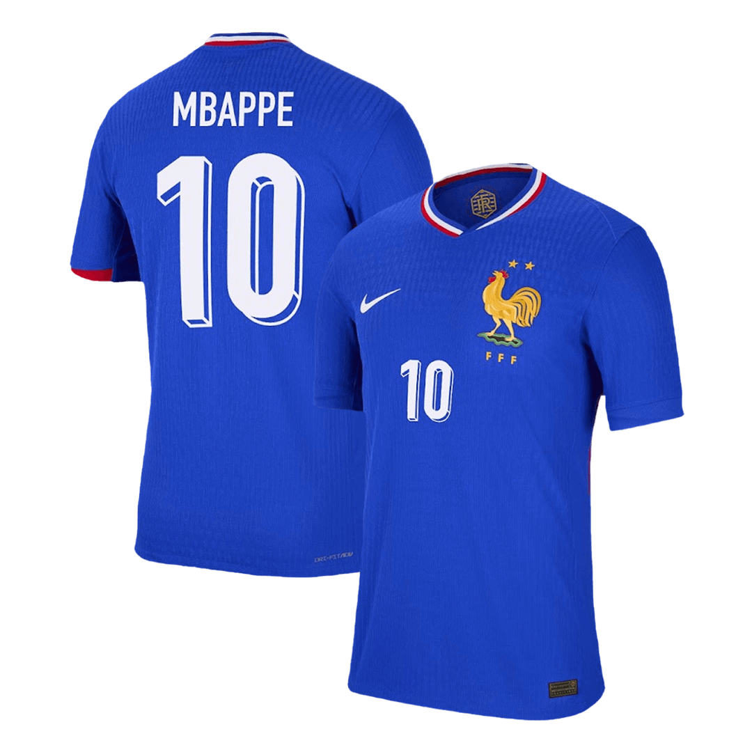 Oryginalna koszulka domowa MBAPPE #10 Francja na Euro 2024
