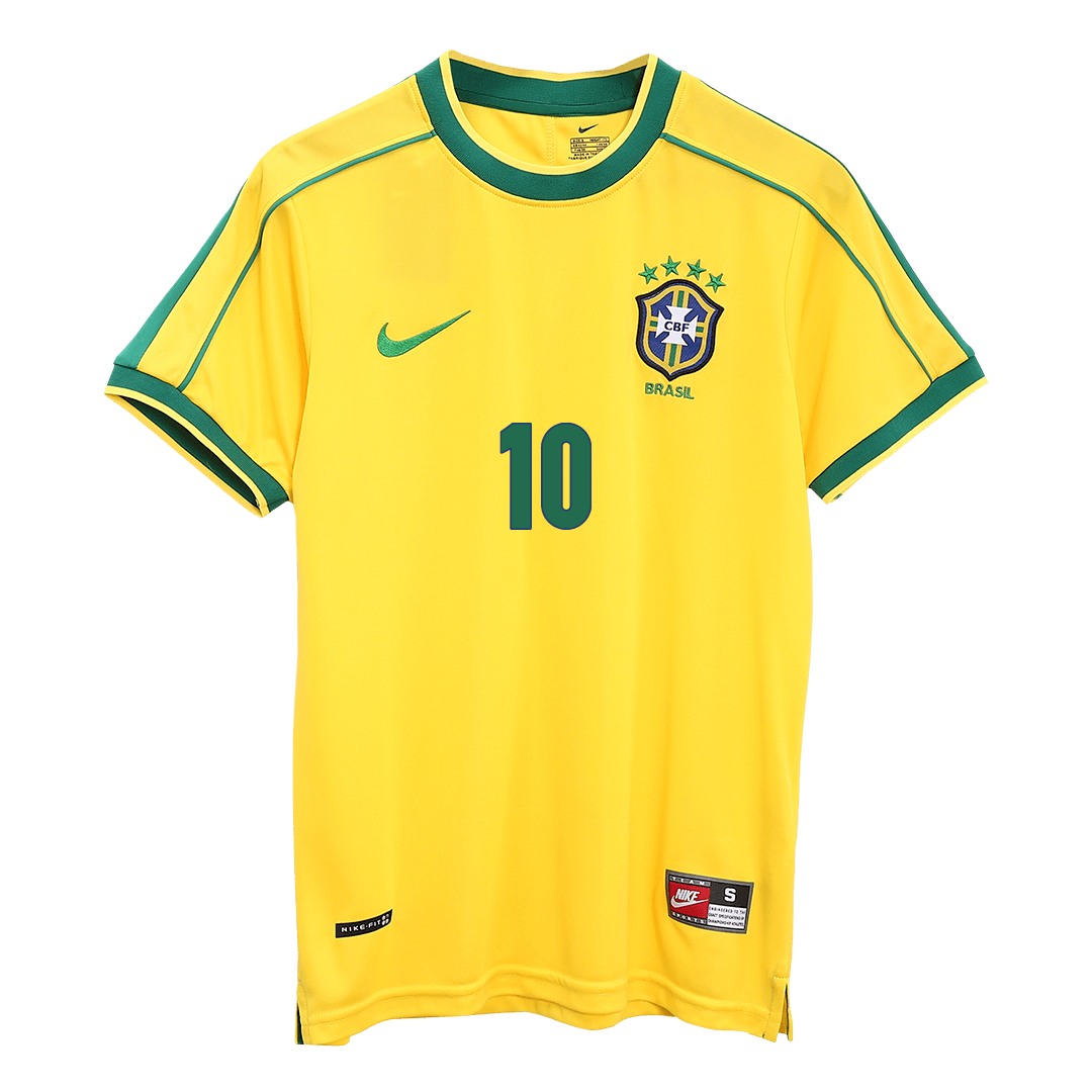 Koszulka domowa Brazylii RIVALDO #10 Retro 1998 – Mistrzostwa Świata