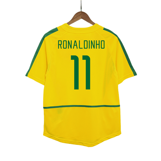 Koszulka piłkarska Brazylii Retro RONALDINHO #11 2002/03