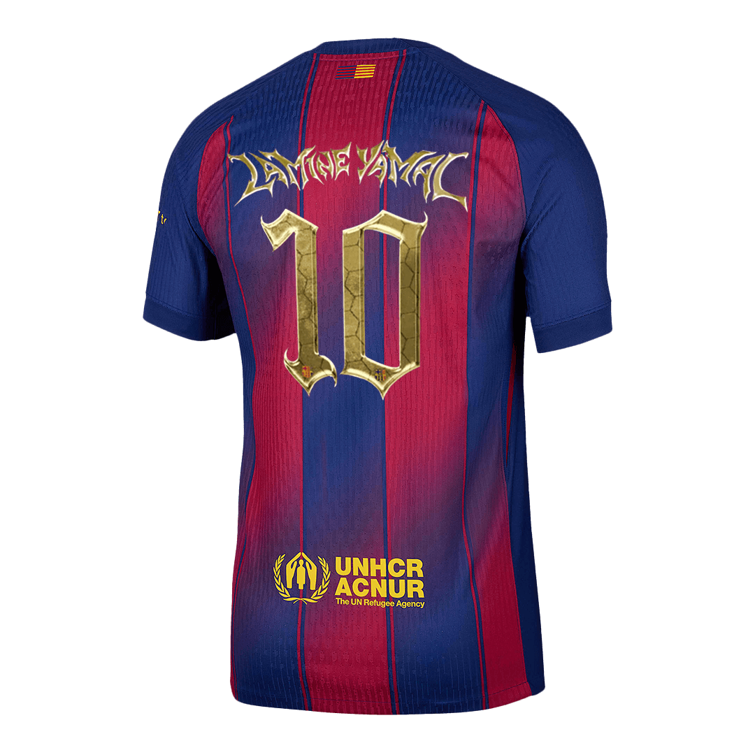 Oryginalna koszulka domowa LAMINE YAMAL #10 Barcelona 2025/26 — Kopa Trophy Edition