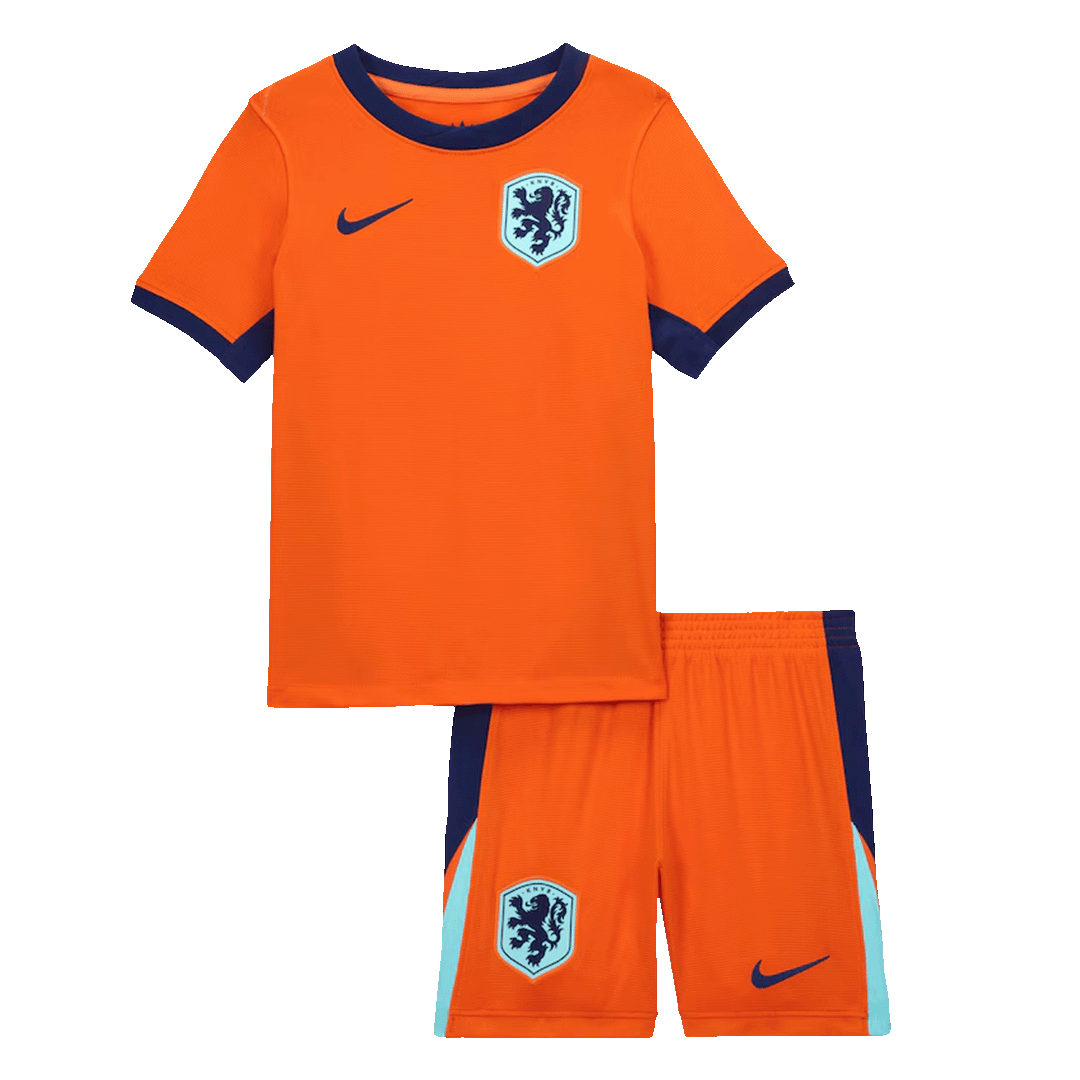Dziecięcy zestaw piłkarski reprezentacji Holandii (koszulka + spodenki) na Euro 2024