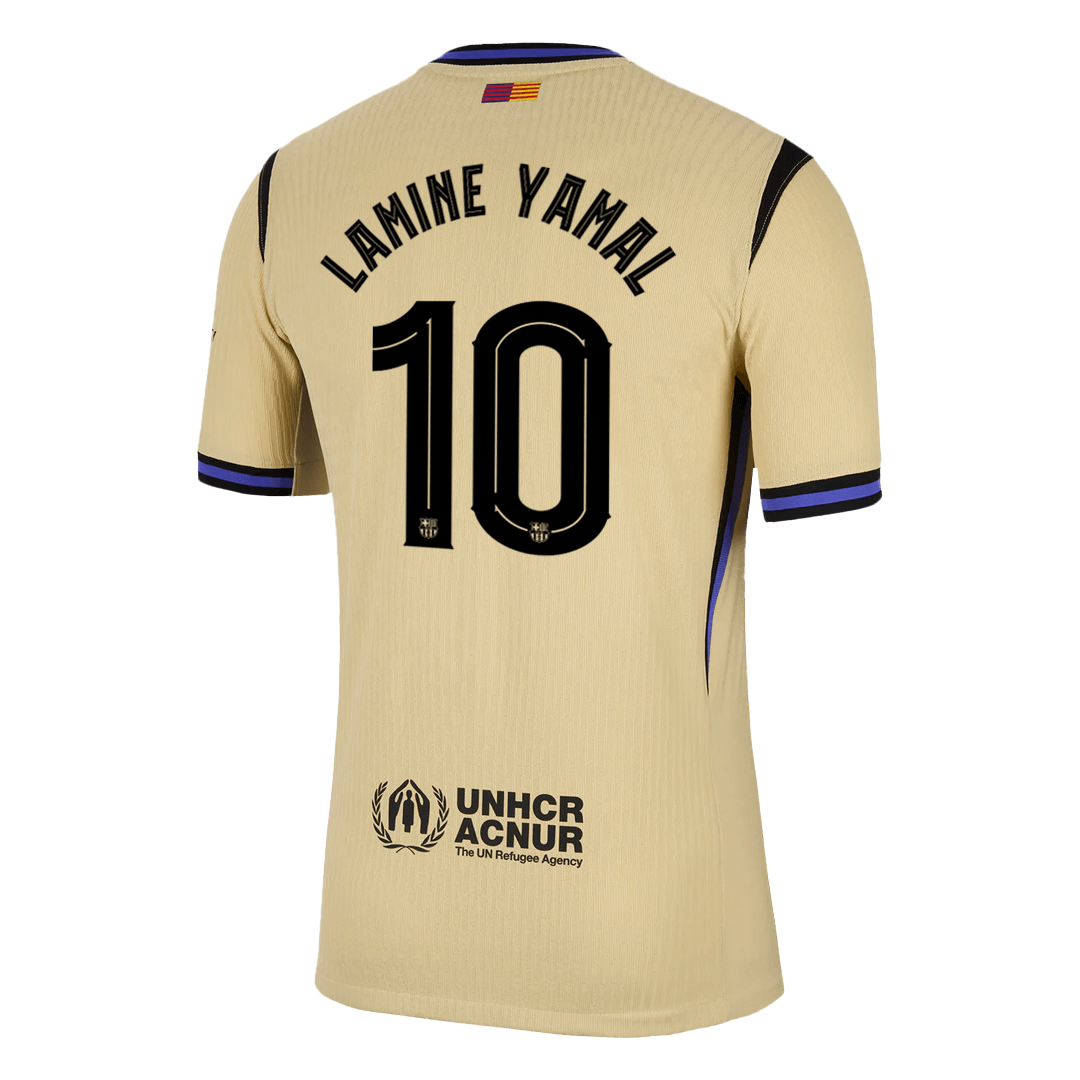 Oryginalna koszulka wyjazdowa LAMINE YAMAL #10 Barcelona 2025/26 Yellow - UCL