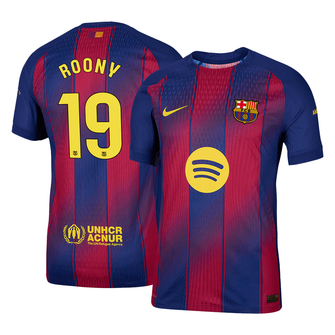 Oryginalna koszulka domowa ROONY #19 Barcelona 2025/26