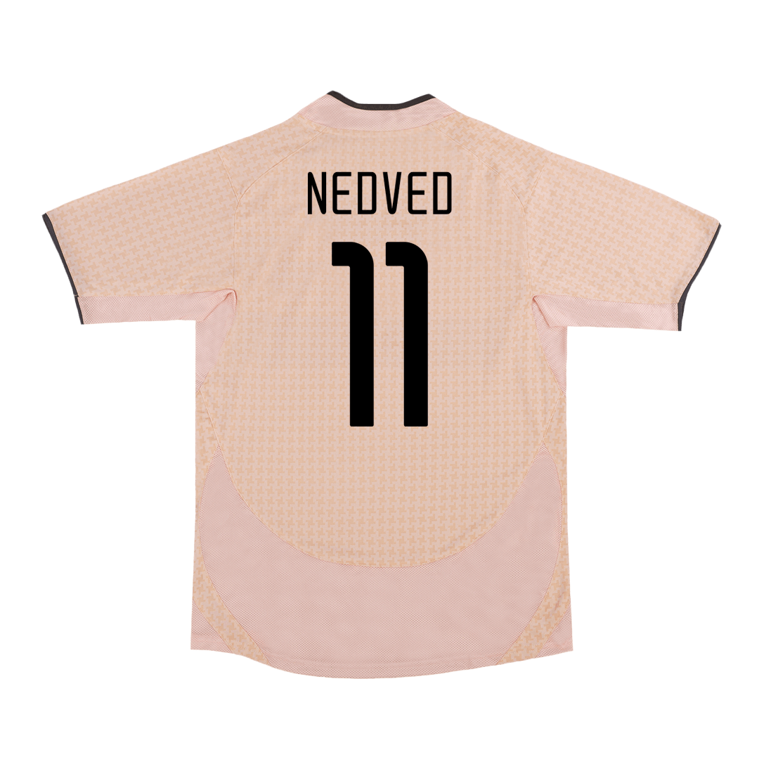 Wyjazdowa koszulka piłkarska Retro NEDVED #11 2003/04 Juventusu