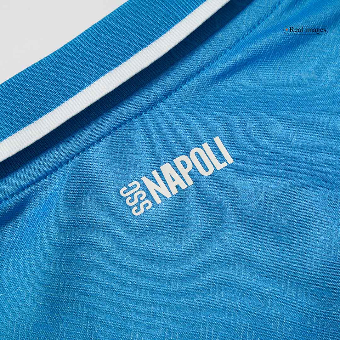 Dziecięcy zestaw piłkarski Napoli Home (koszulka + spodenki) 2024/25