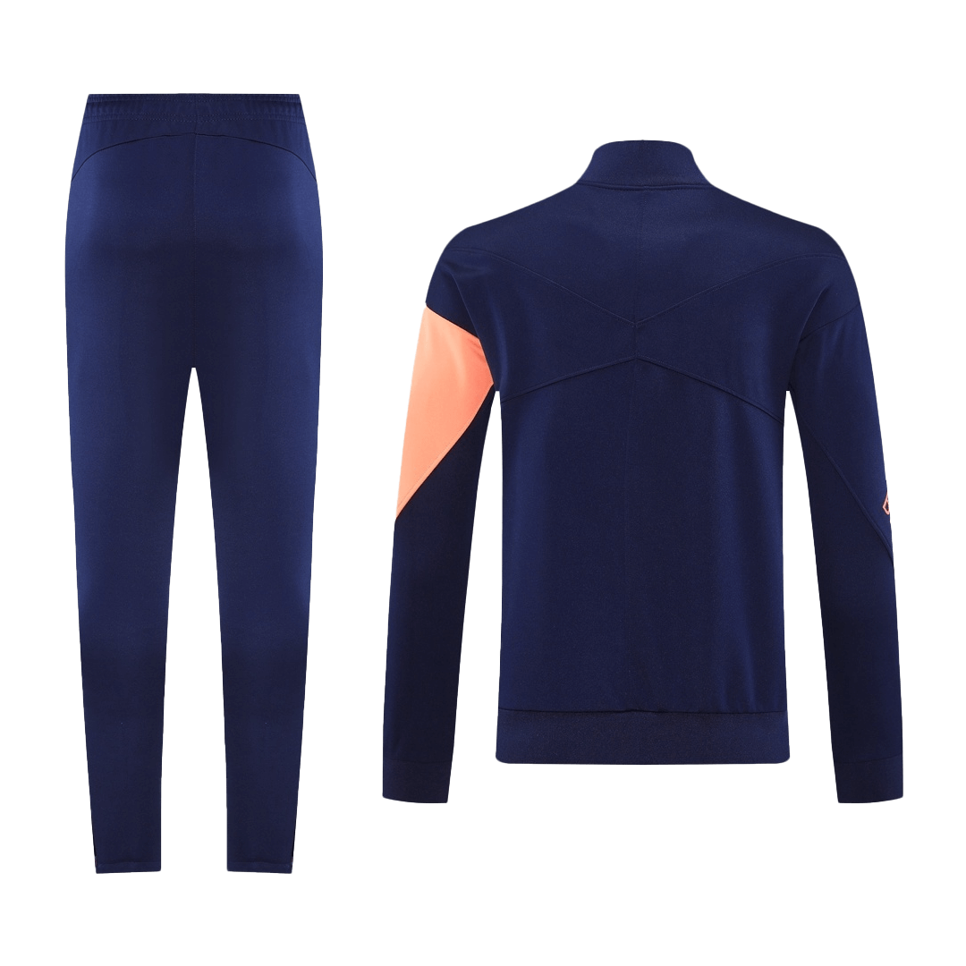 Zestaw Barcelona Training Jacket 25/26 (kurtka + spodnie) granatowo-pomarańczowy