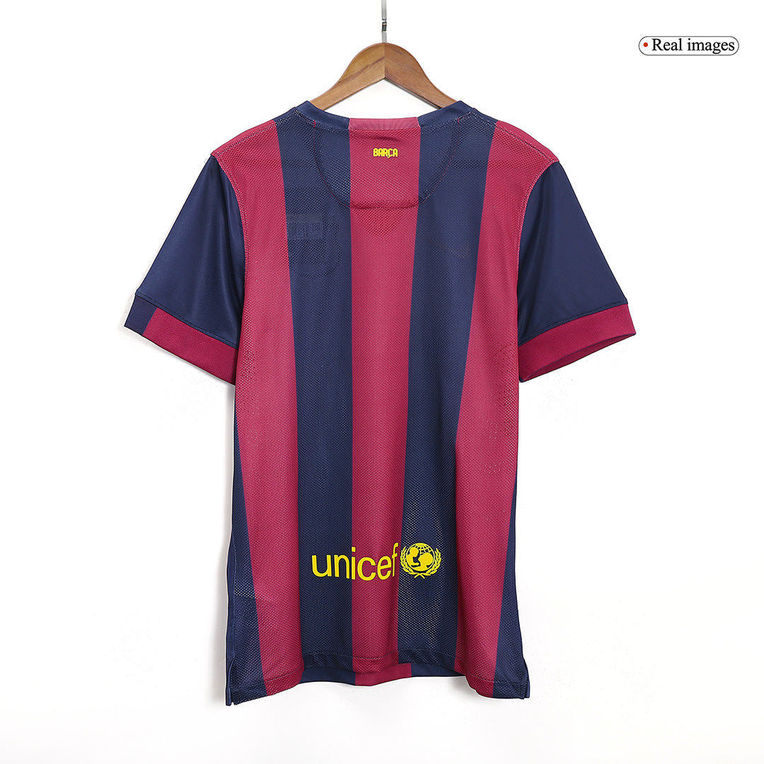 Koszulka piłkarska Retro SUÁREZ #9 2014/15 Barcelona Home