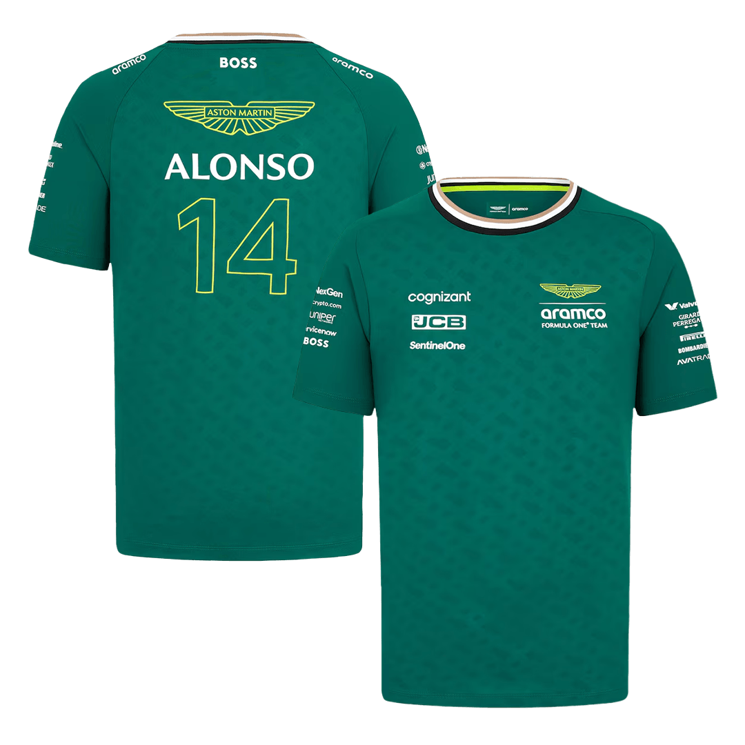 Koszulka kierowcy Fernando Alonso z Aston Martin Aramco Cognizant F1 Racing Team 2024