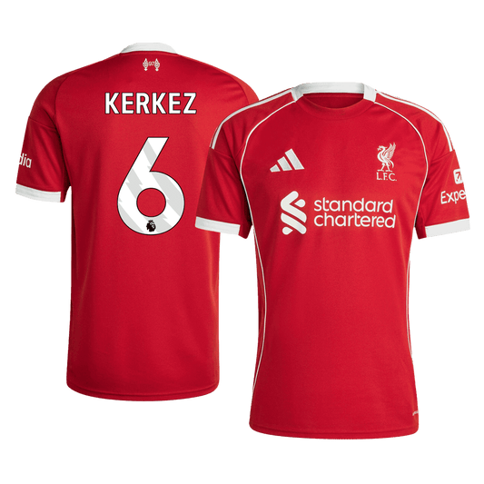 KERKEZ #6 Liverpool Koszulka domowa piłkarska 2025/26 Czerwona