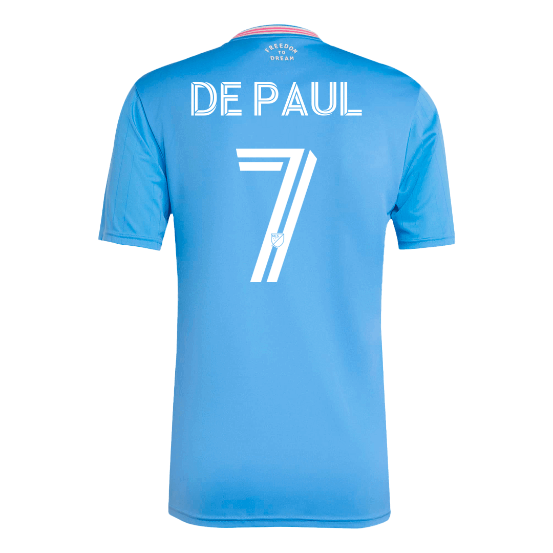 Koszulka wyjazdowa DE PAUL #7 Inter Miami Third 2025, niebieska