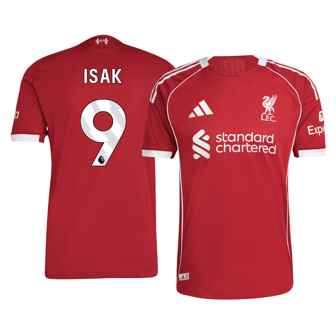 ISAK #9 Autentyczna koszulka domowa Liverpoolu 25/26 czerwona
