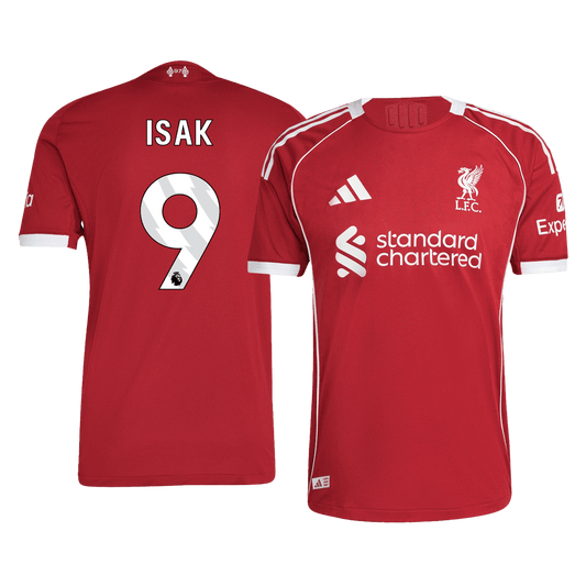 ISAK #9 Autentyczna koszulka domowa Liverpoolu 25/26 czerwona
