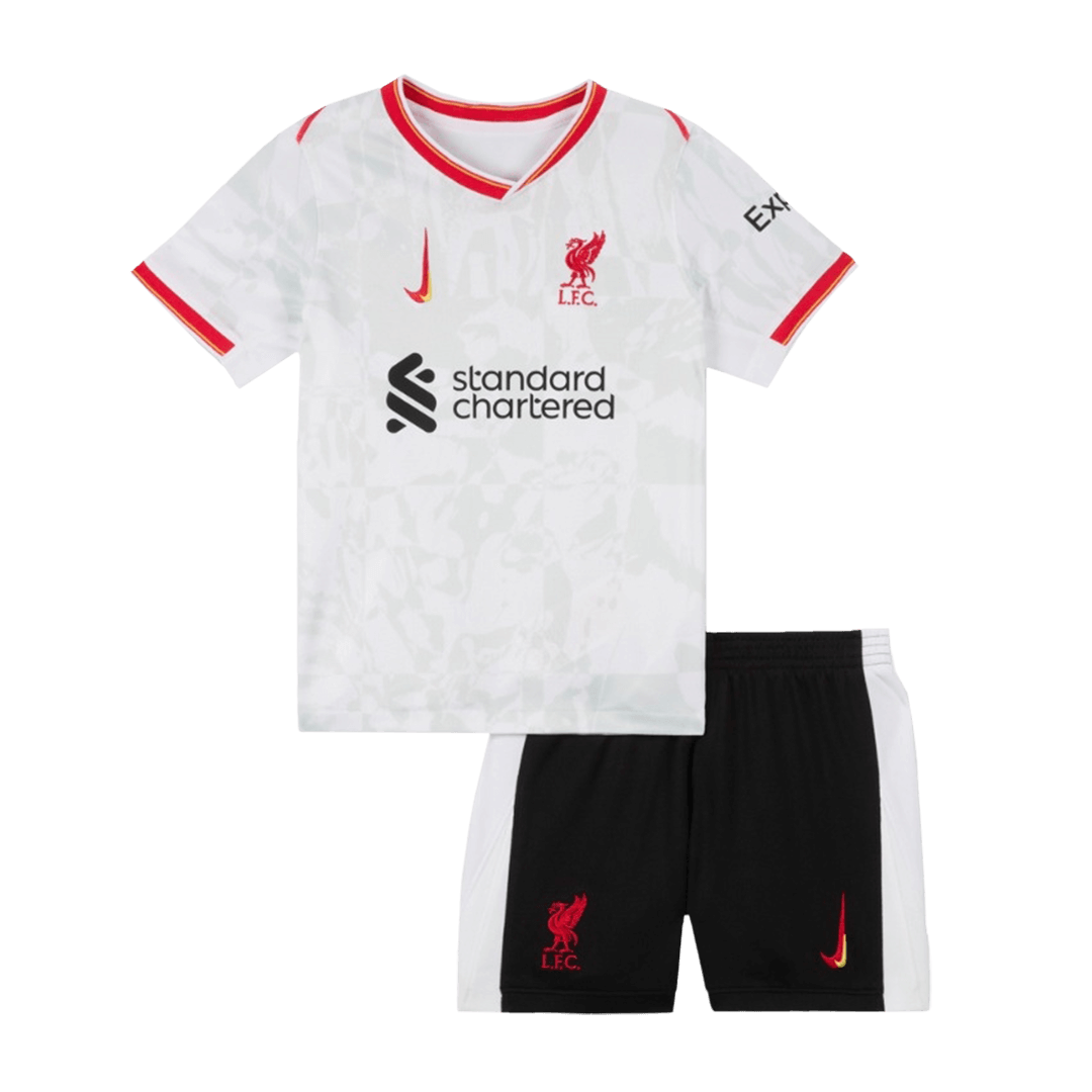 Liverpool Tanie Dziecięce Zestawy Trzecie Wyjazdowe 2024/25 (Koszulka + Spodenki)
