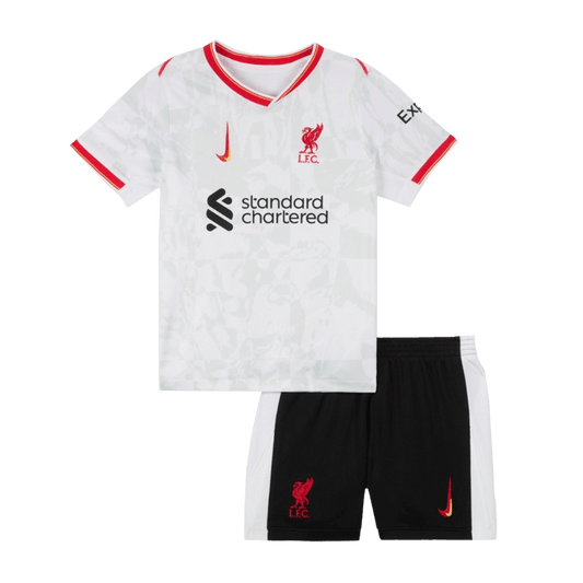 Liverpool Tanie Dziecięce Zestawy Trzecie Wyjazdowe 2024/25 (Koszulka + Spodenki)