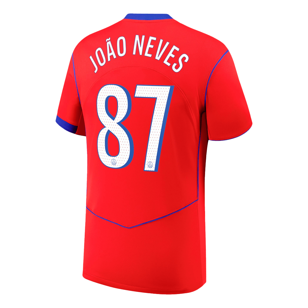 Trzecia wyjazdowa koszulka piłkarska JOÃO NEVES #87 PSG 2025/26