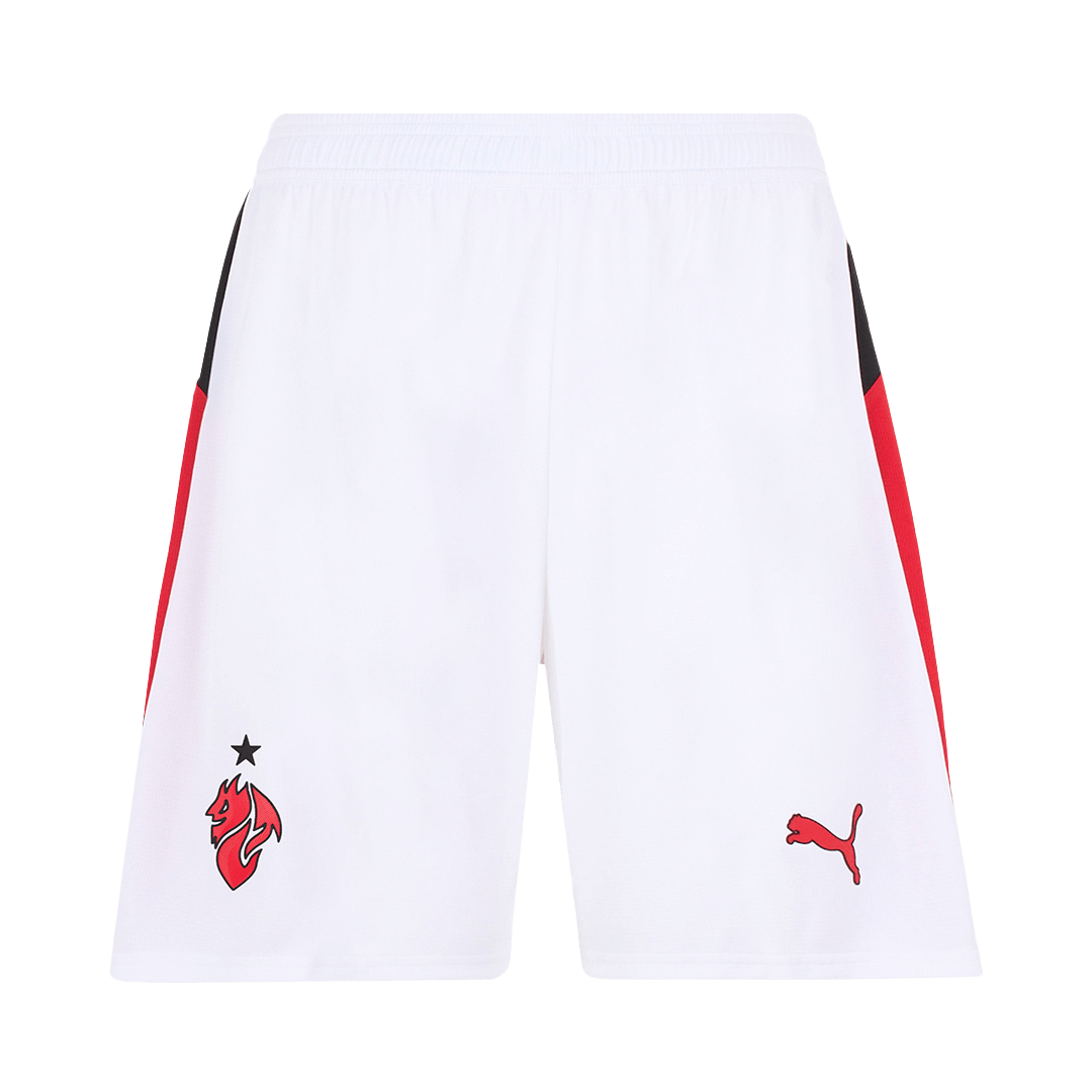 Spodenki wyjazdowe AC Milan 25/26 białe