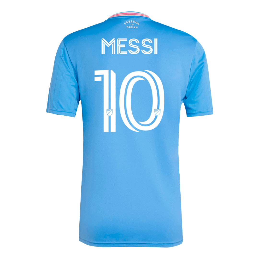 MESSI #10 Inter Miami Trzecia wyjazdowa koszulka piłkarska 2025 Niebieska