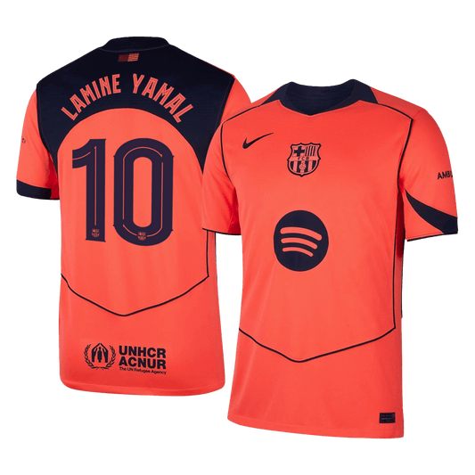 Koszulka wyjazdowa LAMINE YAMAL #10 Barcelona na trzeci sezon 2025/26 — UCL