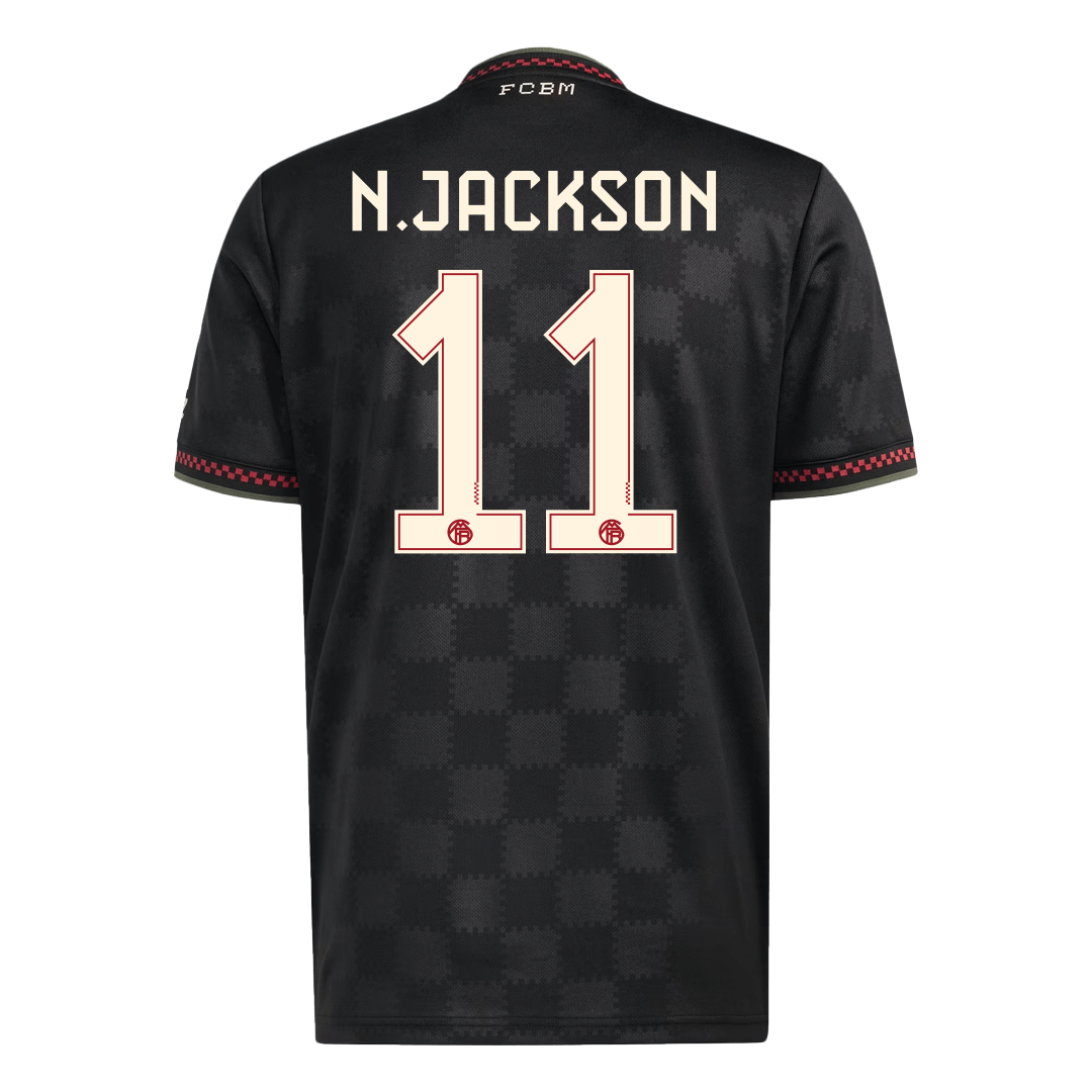 N.JACKSON #11 Bayern Monachium Trzecia wyjazdowa koszulka piłkarska 2025/26