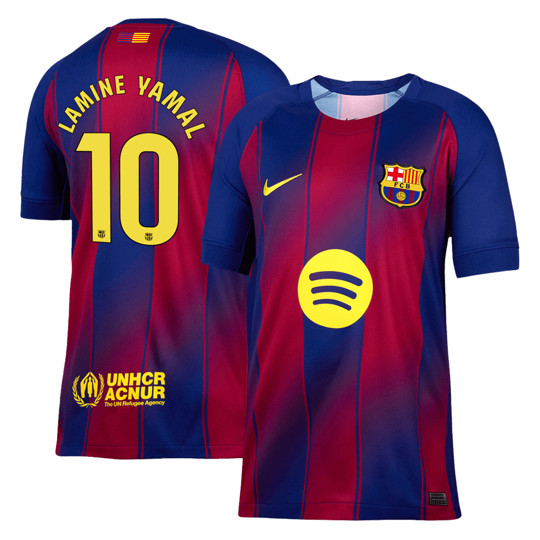 Koszulka domowa LAMINE YAMAL #10 Barcelona 2025/26 Red&Blue