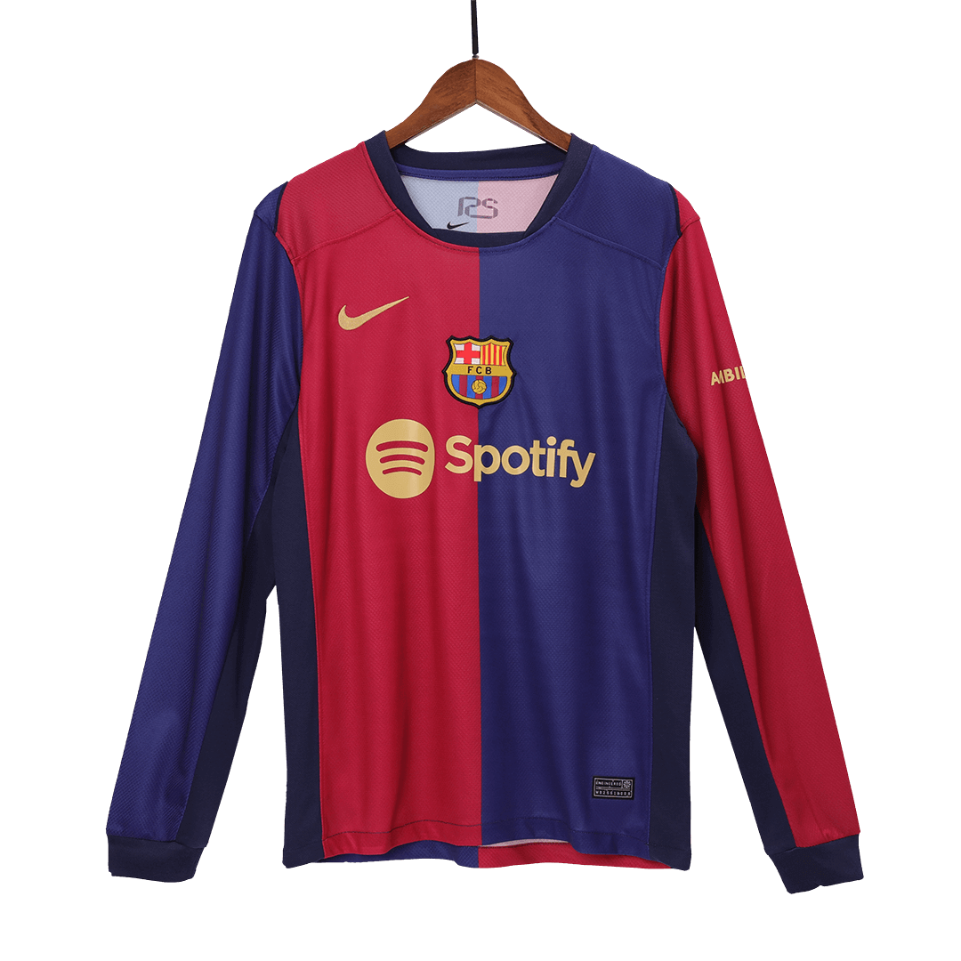 Koszulka piłkarska Barcelona Home z długim rękawem 2024/25