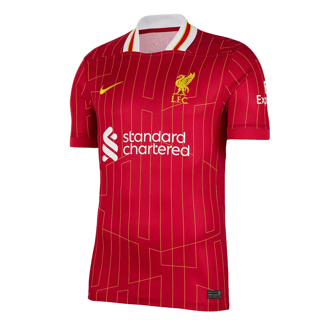 Koszulka domowa Liverpoolu CHAMPIONS #20 2024/25 w kolorze czerwonym
