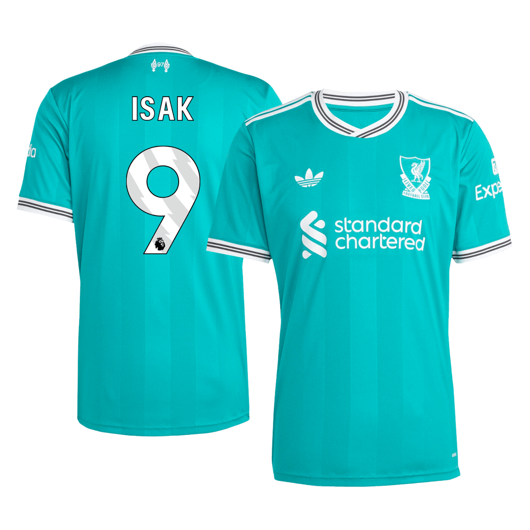 ISAK #9 Liverpool Trzecia Wyjazdowa Koszulka Piłkarska 2025/26