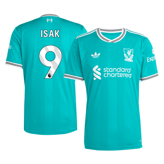 ISAK #9 Liverpool Trzecia Wyjazdowa Koszulka Piłkarska 2025/26
