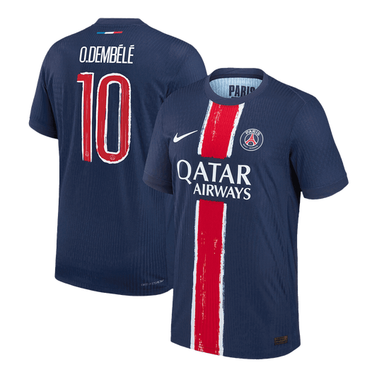 Autentyczna koszulka piłkarska O.DEMBÉLÉ #10 PSG Home 2024/25 Granatowa - UCL
