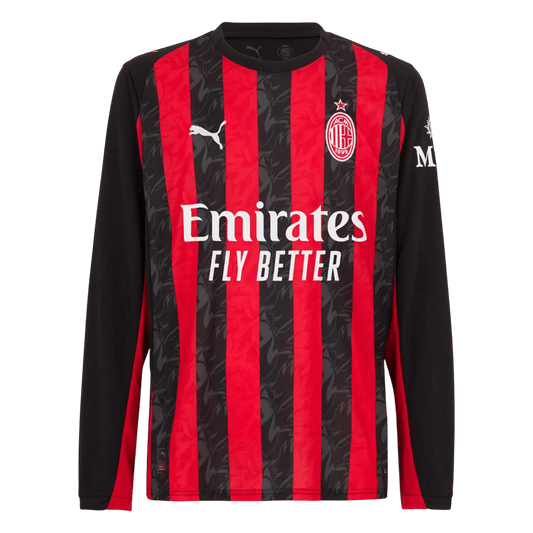 Koszulka piłkarska AC Milan Home z długim rękawem 2025/26