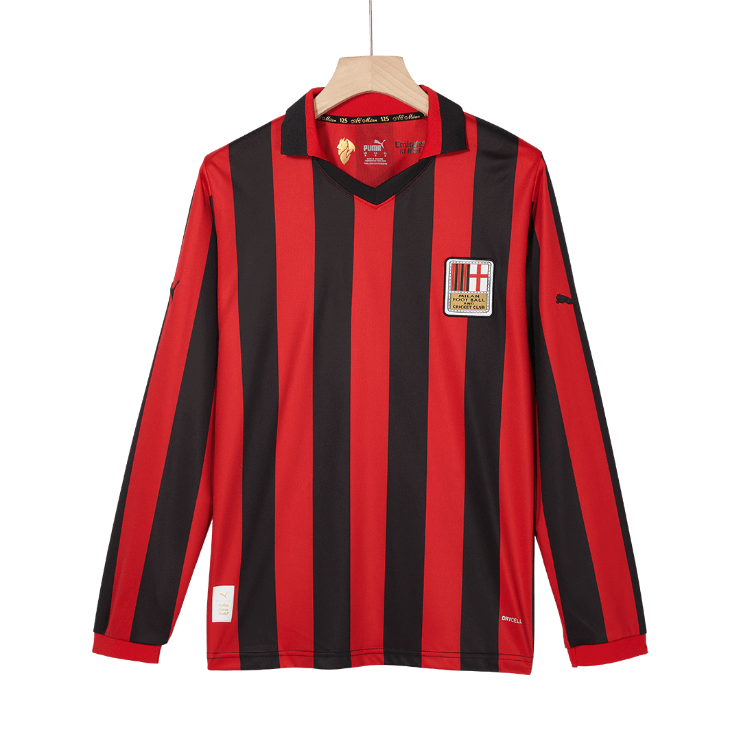 #125 AC Milan Koszulka piłkarska z długim rękawem na 125. rocznicę 2024/25